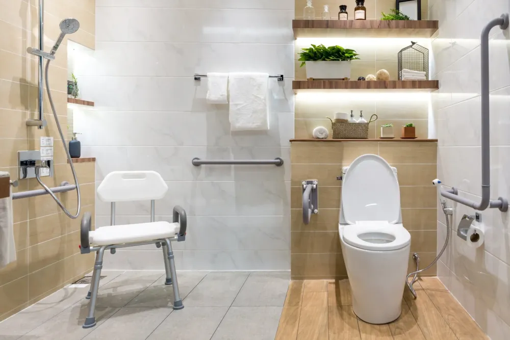 salle de bain personne en situation de handicap
